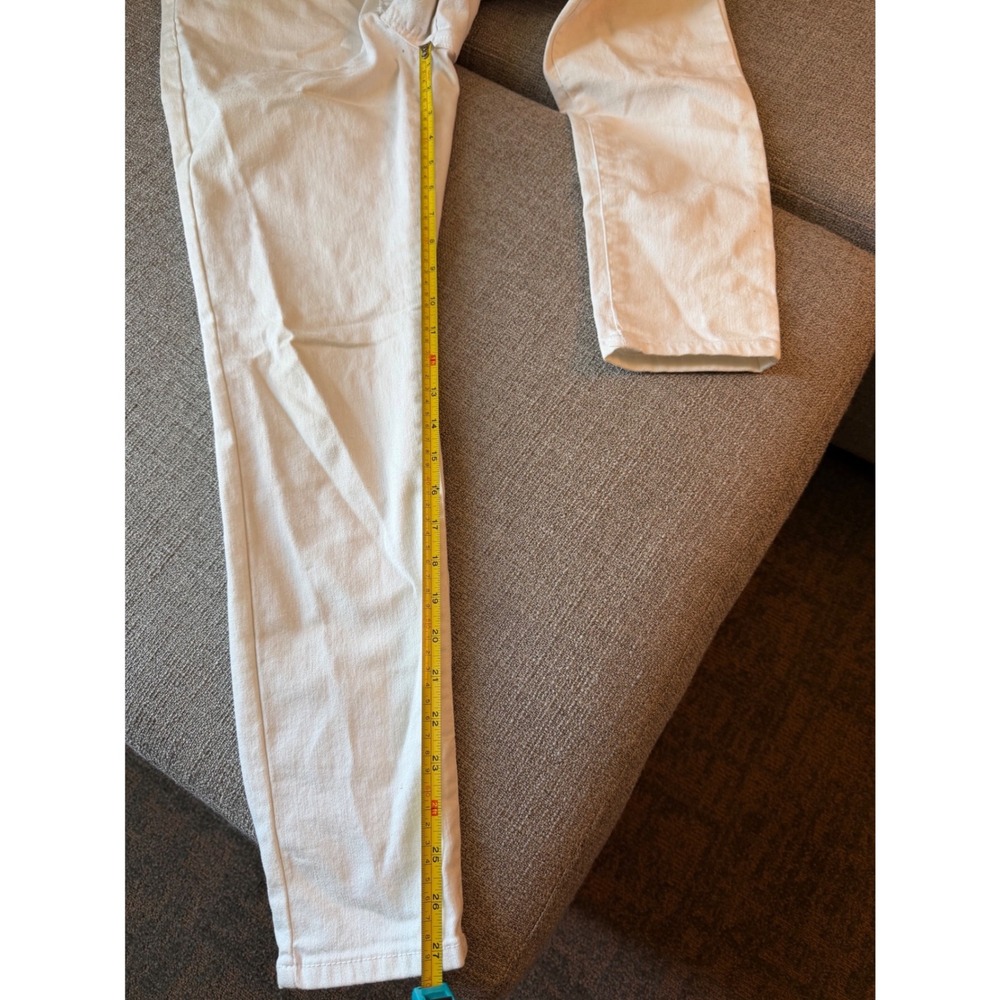 d.jeans Womens White Skinny Denim Jeans Size 8 Stretch Cotton Blend - Picture 7 of 8